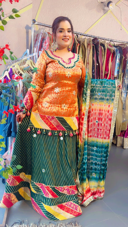 Banarasi Skirt Suit for Weddings