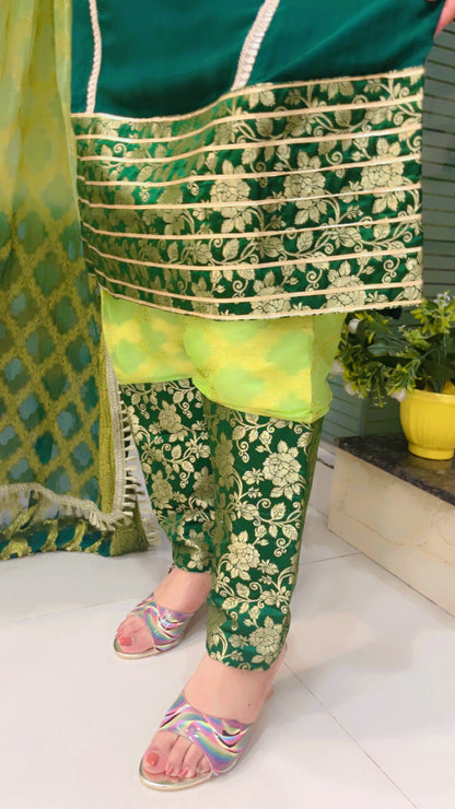 Green Designer Salwar Suit (SS010)