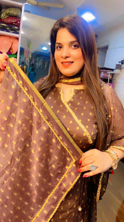 Brown Designer Garara Suit (GS001)