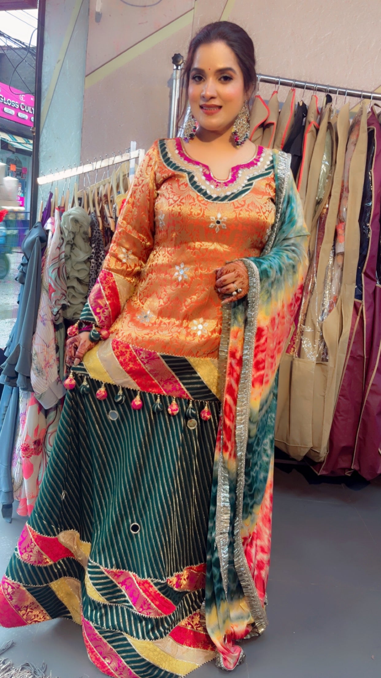 Banarasi Skirt Suit for Weddings
