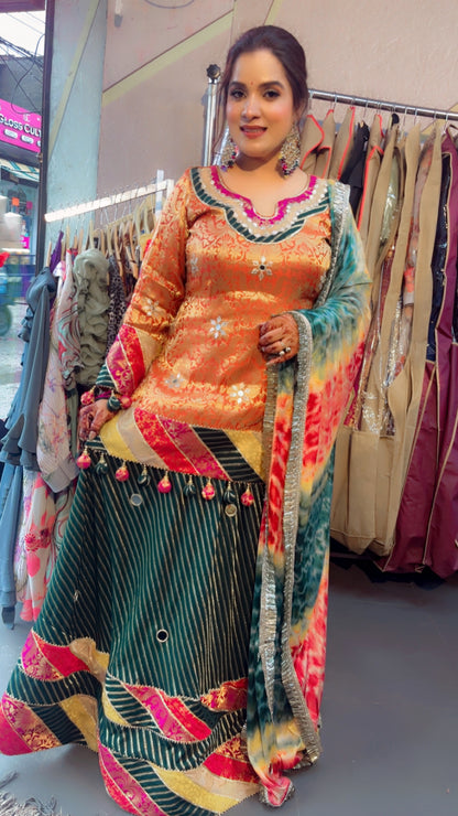 Banarasi Skirt Suit for Weddings
