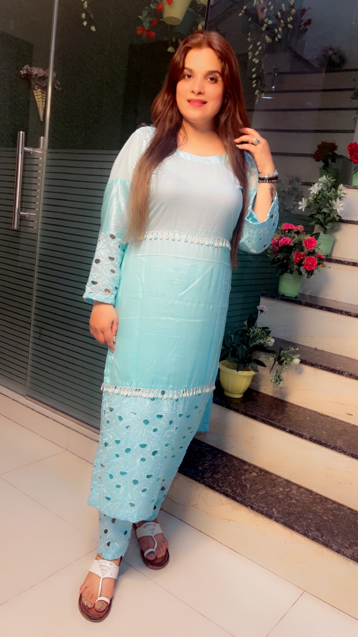 Cotton Designer Kurti Set