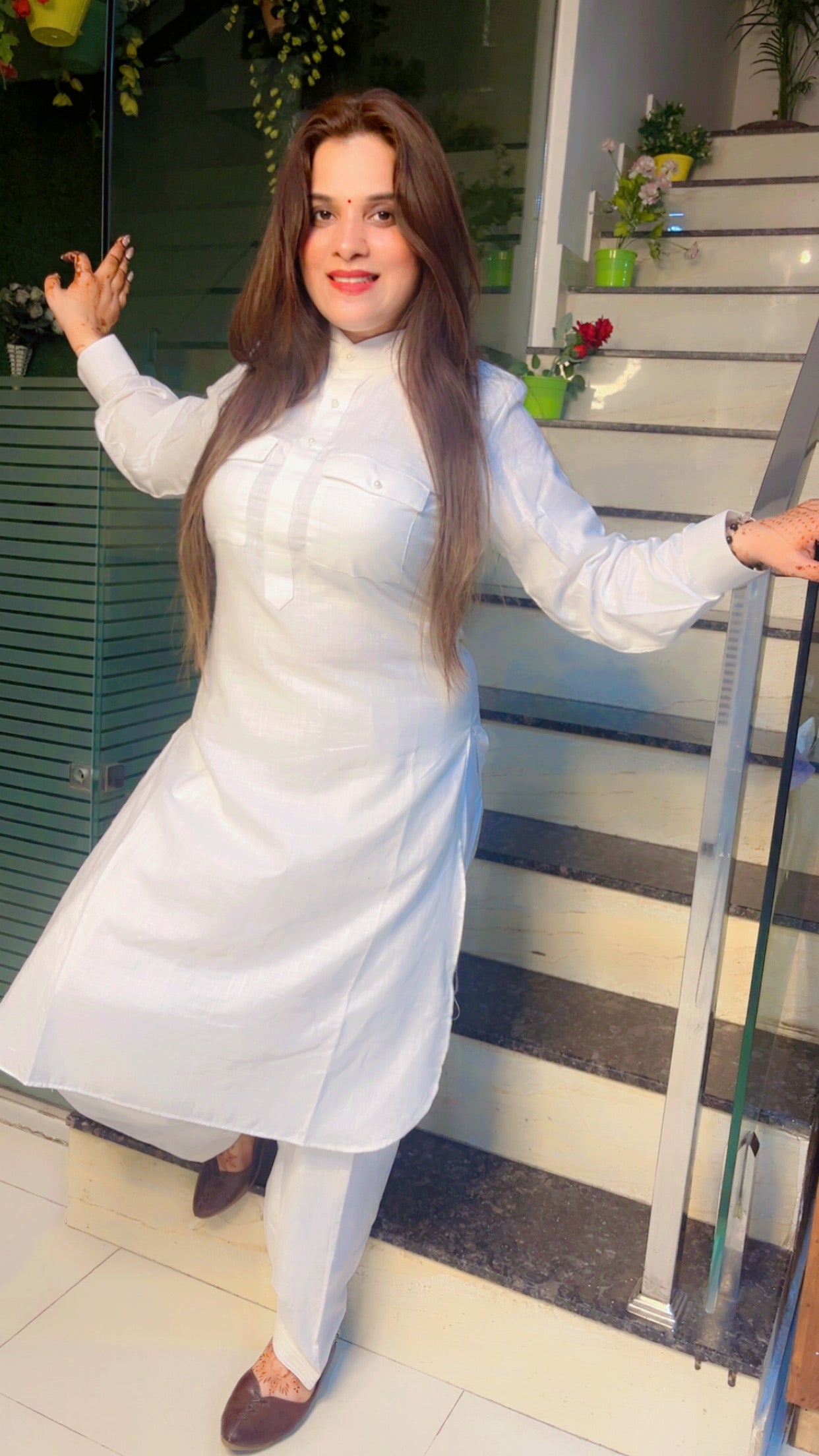 White Salwar-Kameez