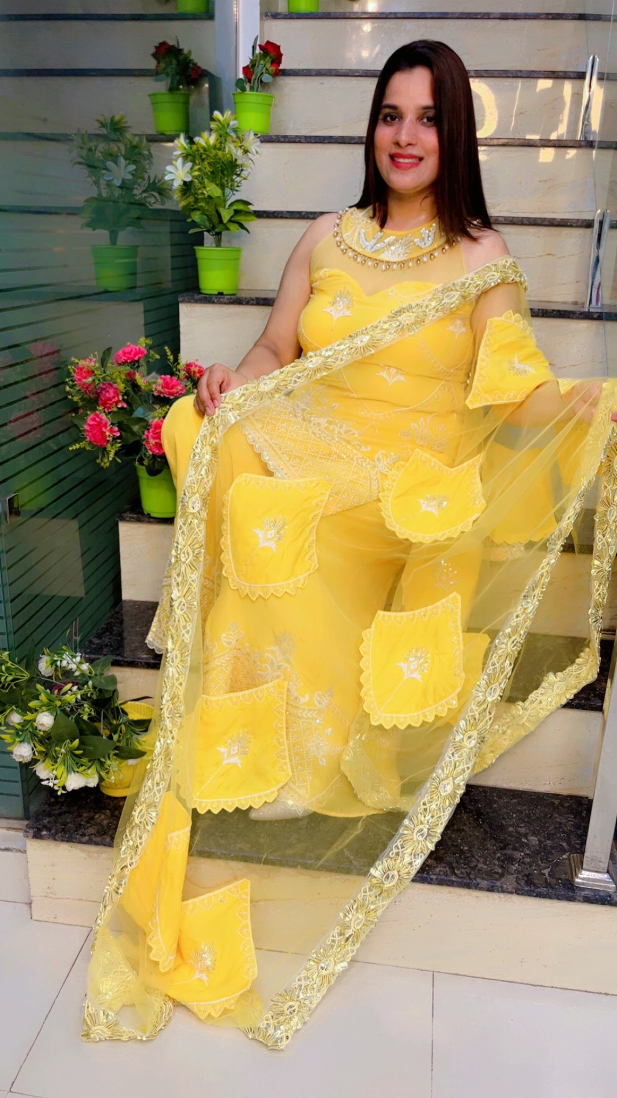 Yellow Suits for Weddings (PS011)
