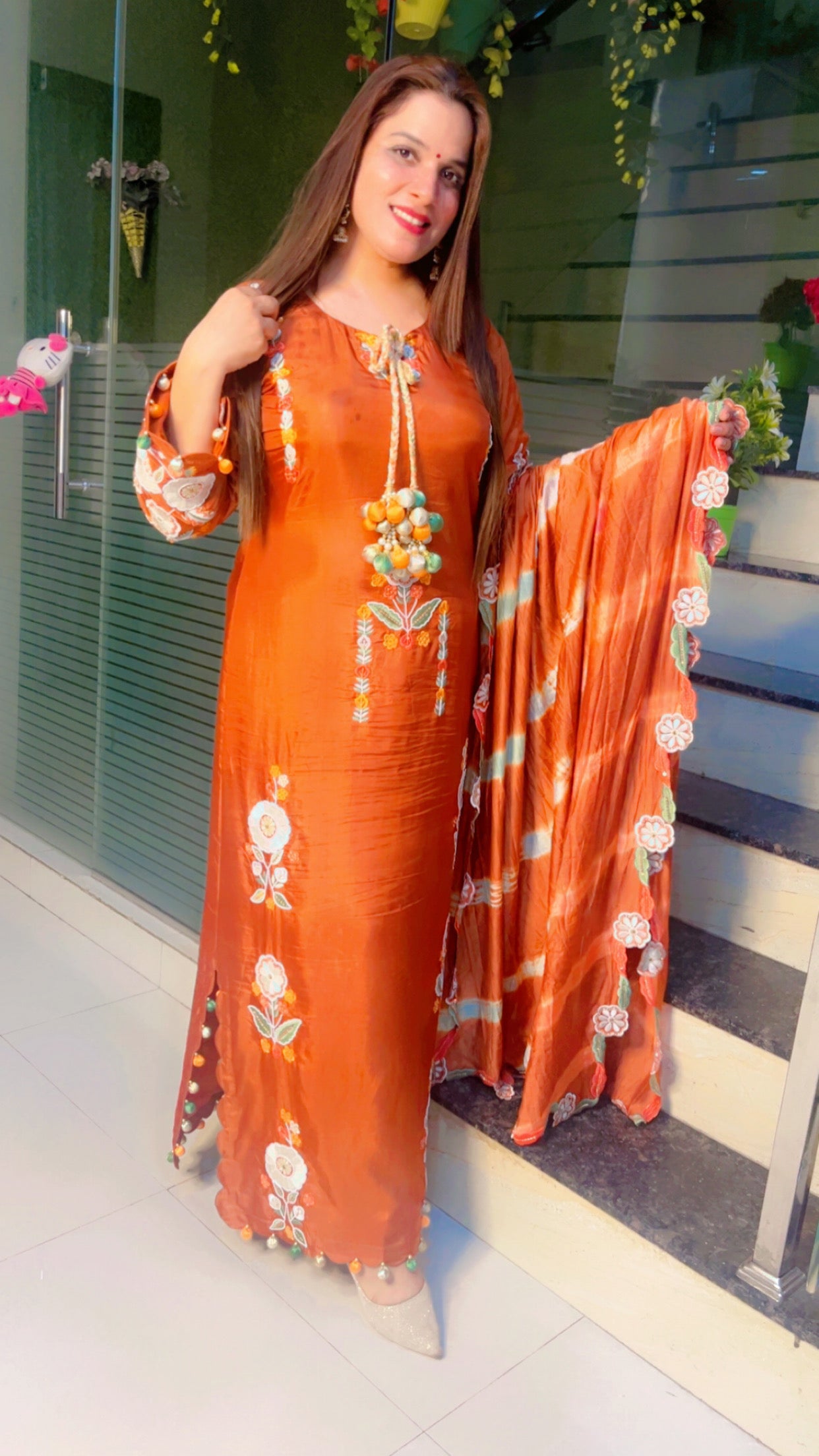 Embroidered Pakistani Suit
