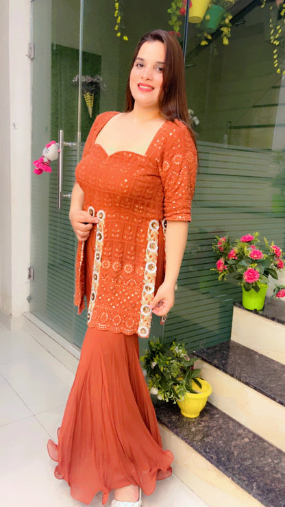 Brown Designer Co-ord For Weddings (CS009)