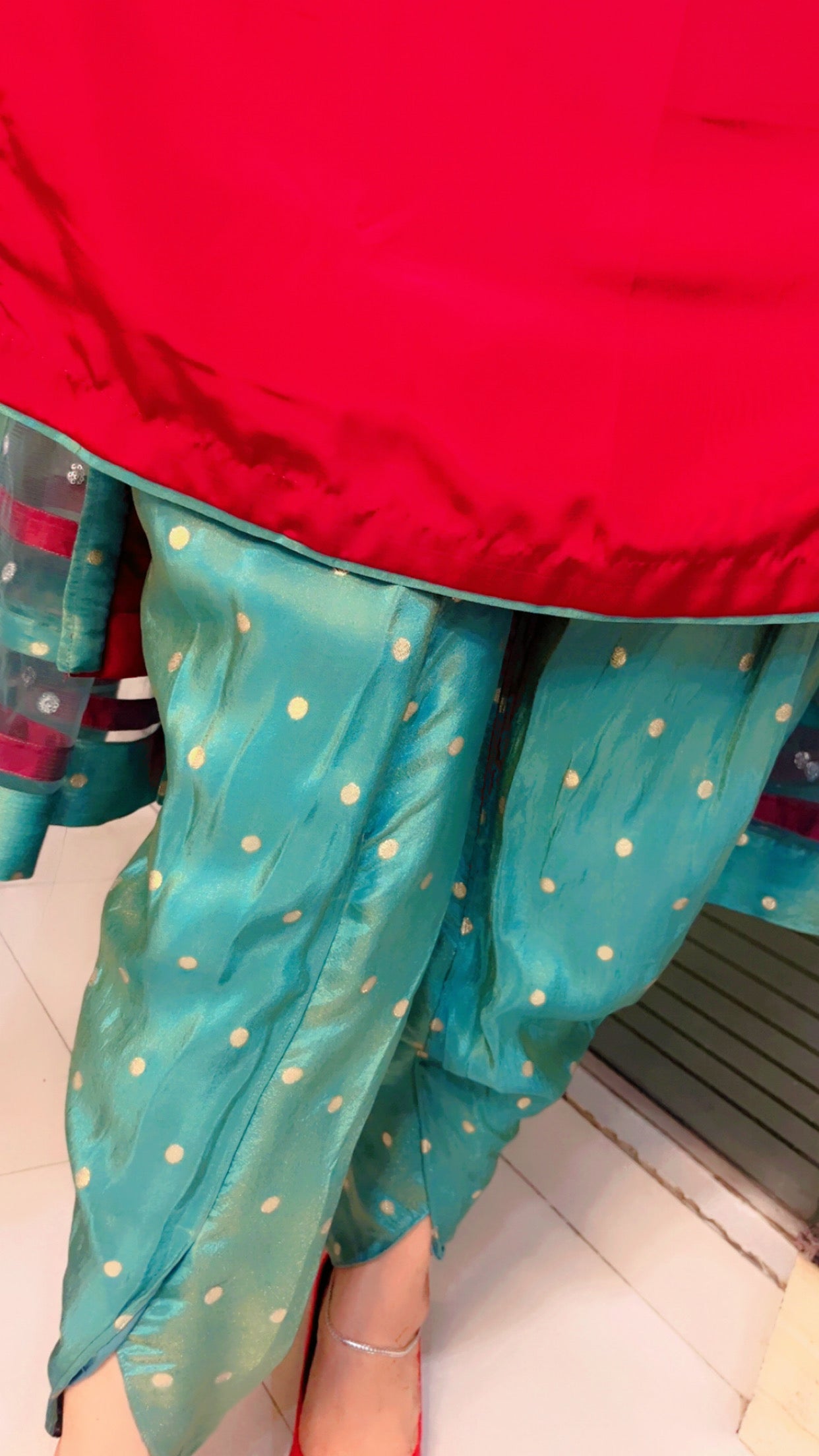 Embroidered Dhoti Suit