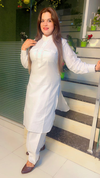 White Salwar-Kameez