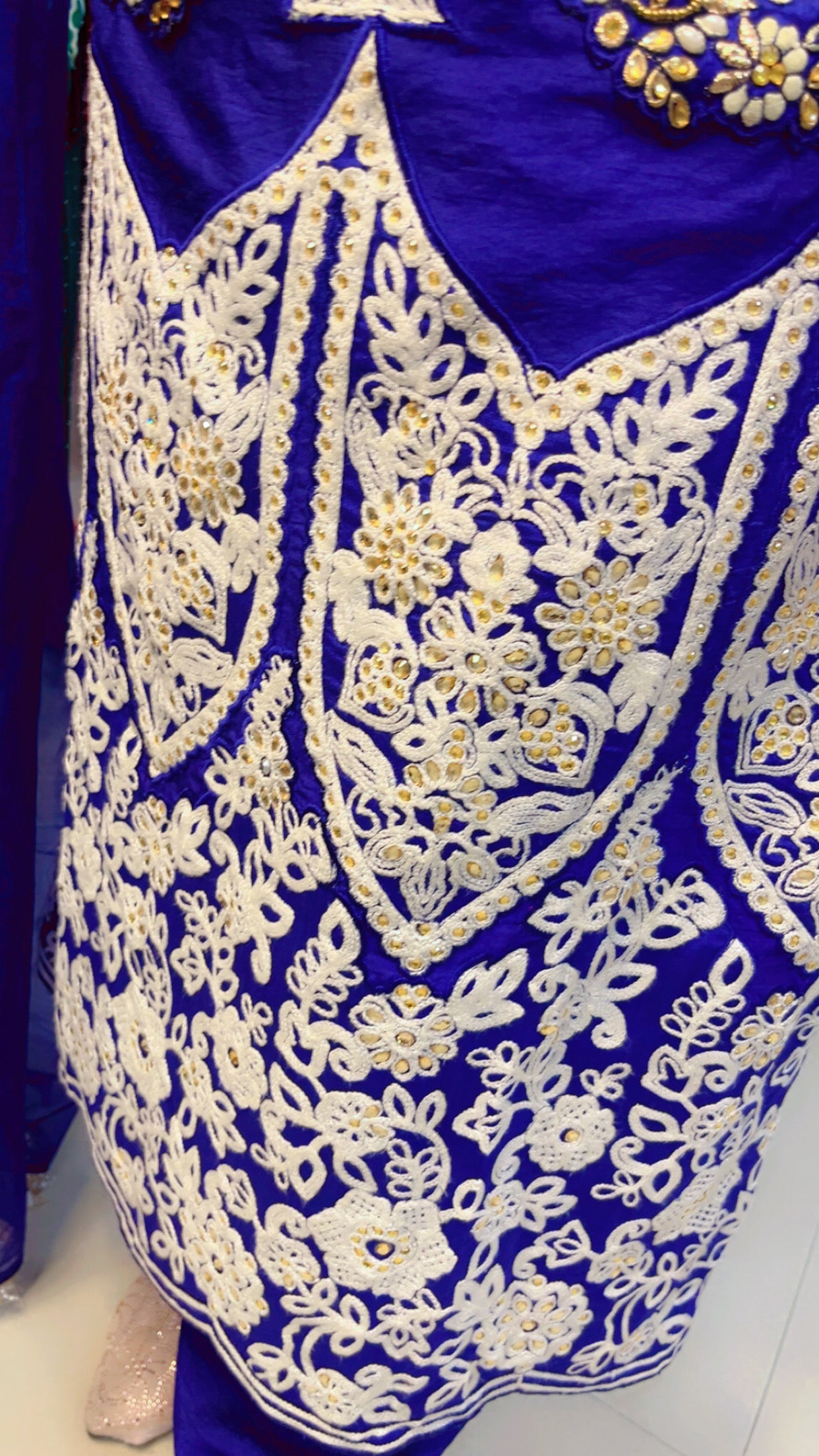 Blue Embroidered Suit (SS005)