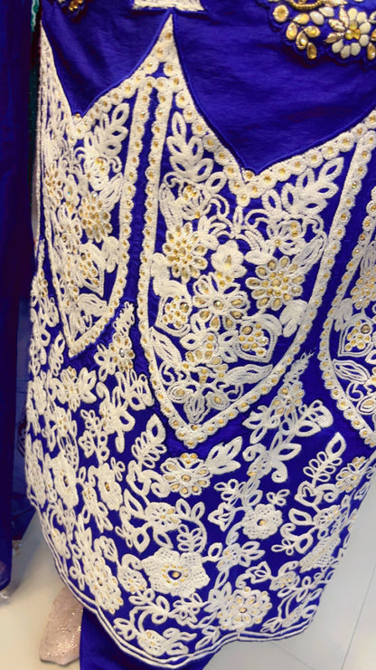 Blue Embroidered Suit (SS005)
