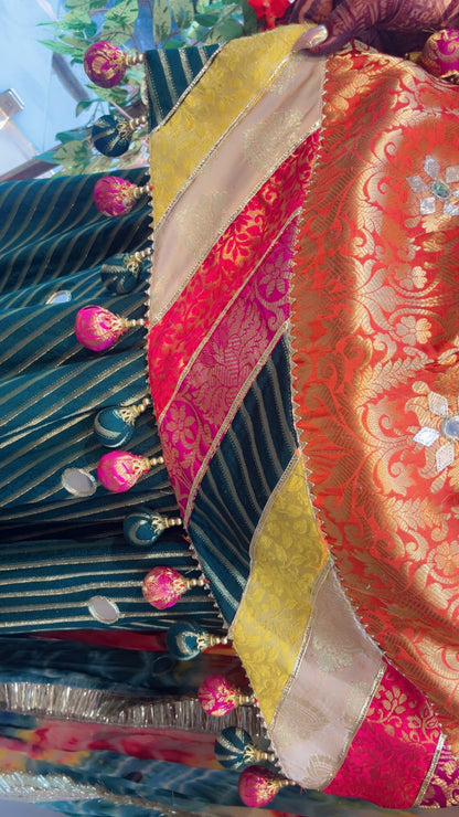 Banarasi Skirt Suit for Weddings