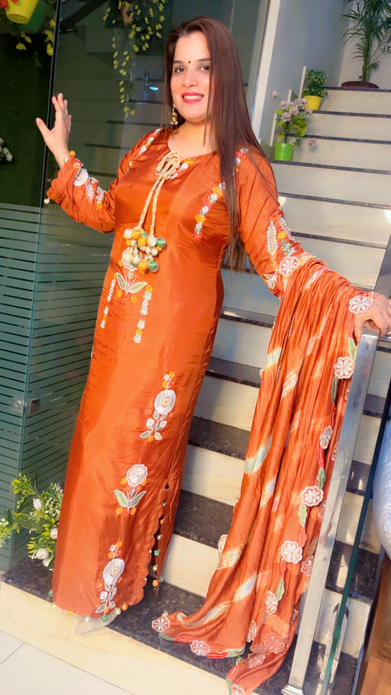 Embroidered Pakistani Suit