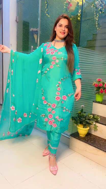 Hand-Painted Designer Suit