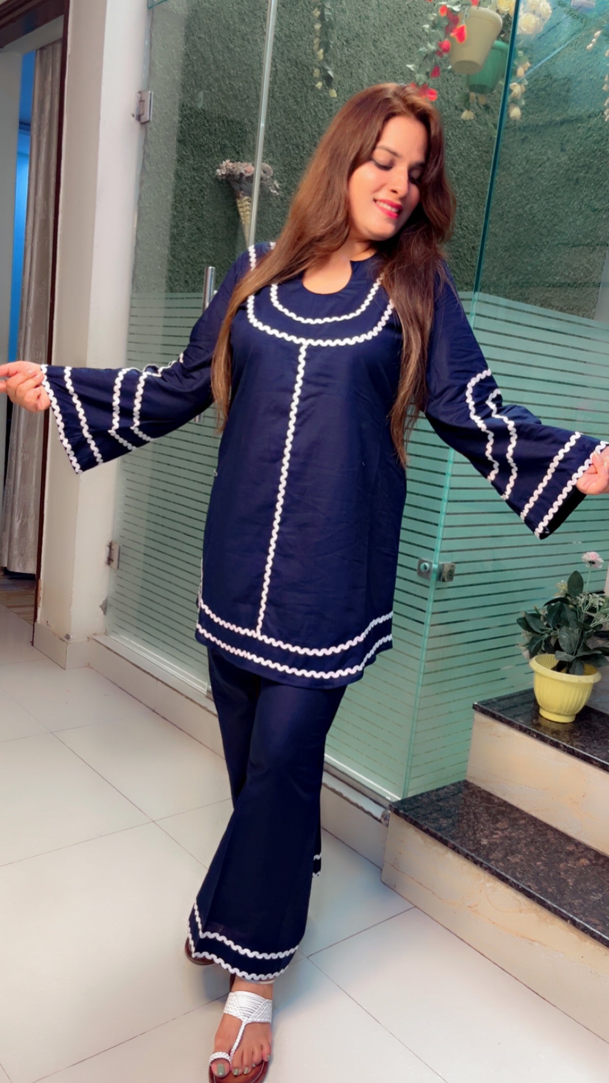 Designer Cotton Co-Ord Set