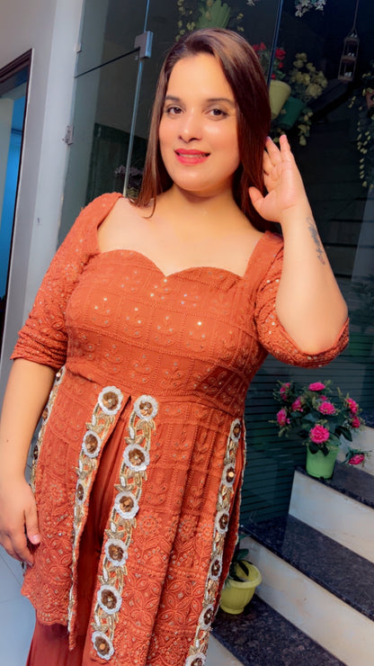 Brown Designer Co-ord For Weddings (CS009)