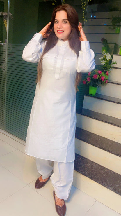 White Salwar-Kameez