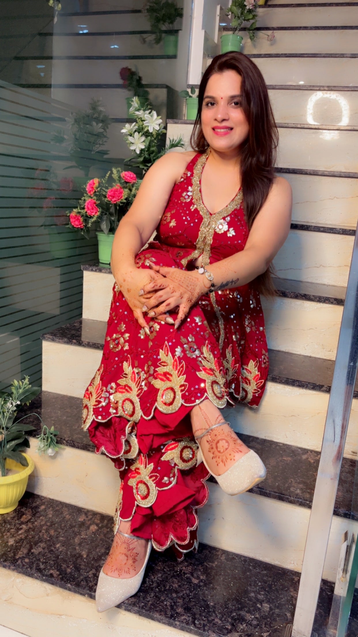 Peplum Style Partywear Outfit