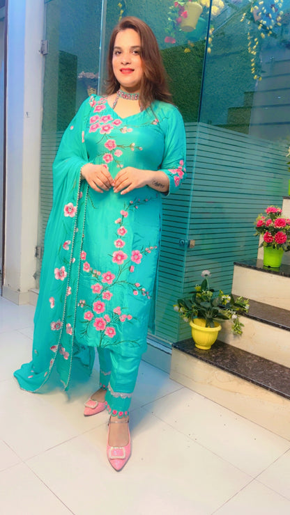 Hand-Painted Designer Suit