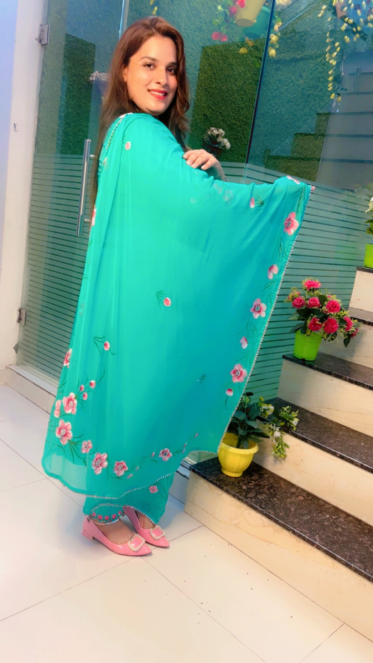 Hand-Painted Designer Suit
