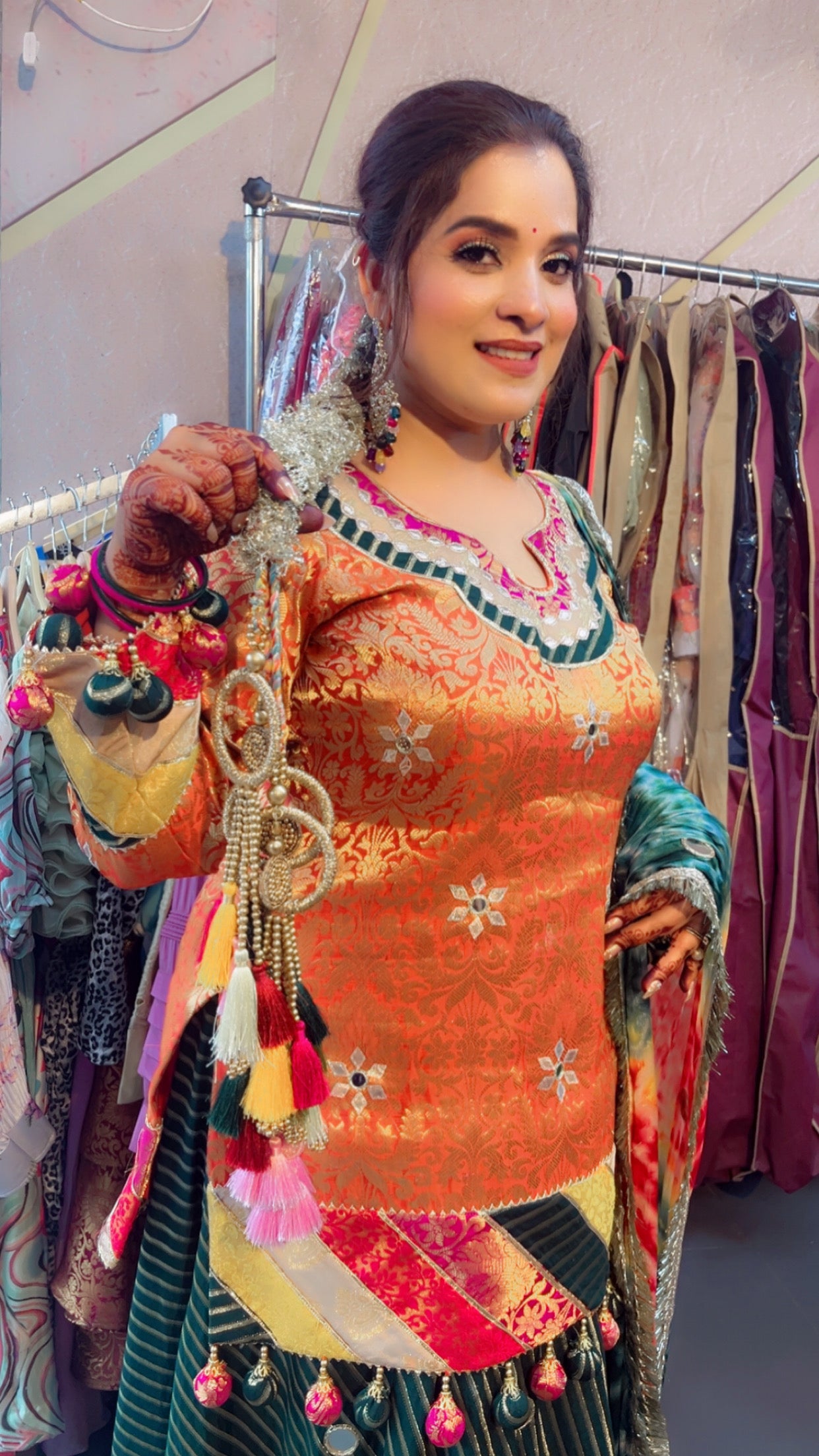 Banarasi Skirt Suit for Weddings