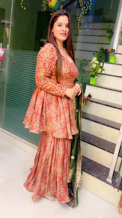 Partywear Embroidered Suit (SH004)