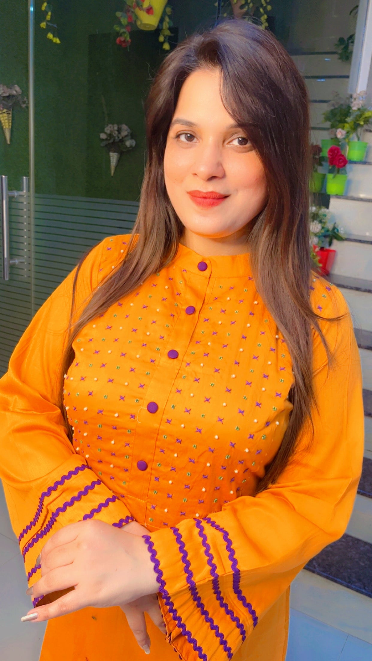 Designer Kurti With Farshi Salwar For Summer (KS)