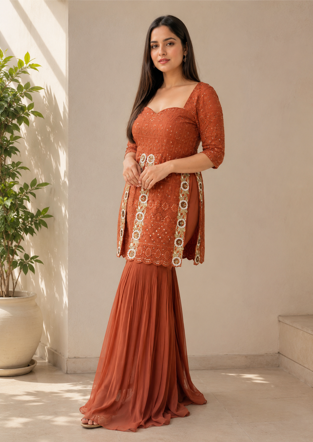 Brown Designer Co-ord For Weddings (CS099)