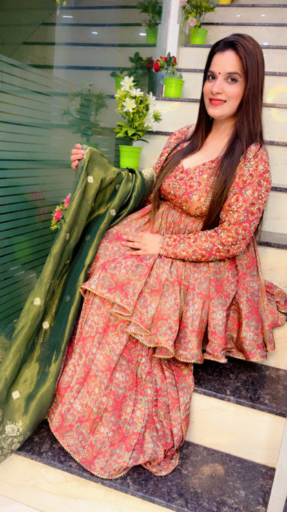 Partywear Embroidered Suit (SH004)
