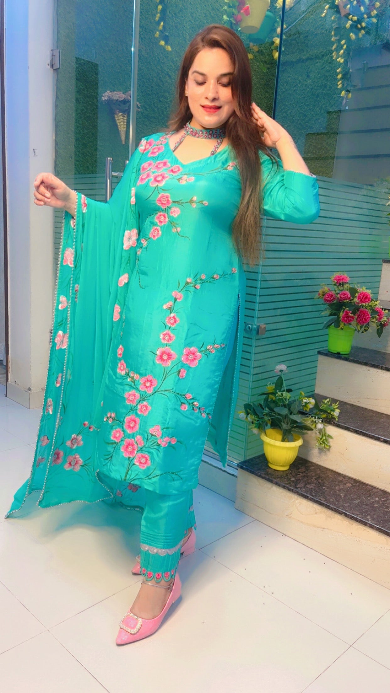 Hand-Painted Designer Suit