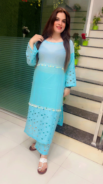 Cotton Designer Kurti Set