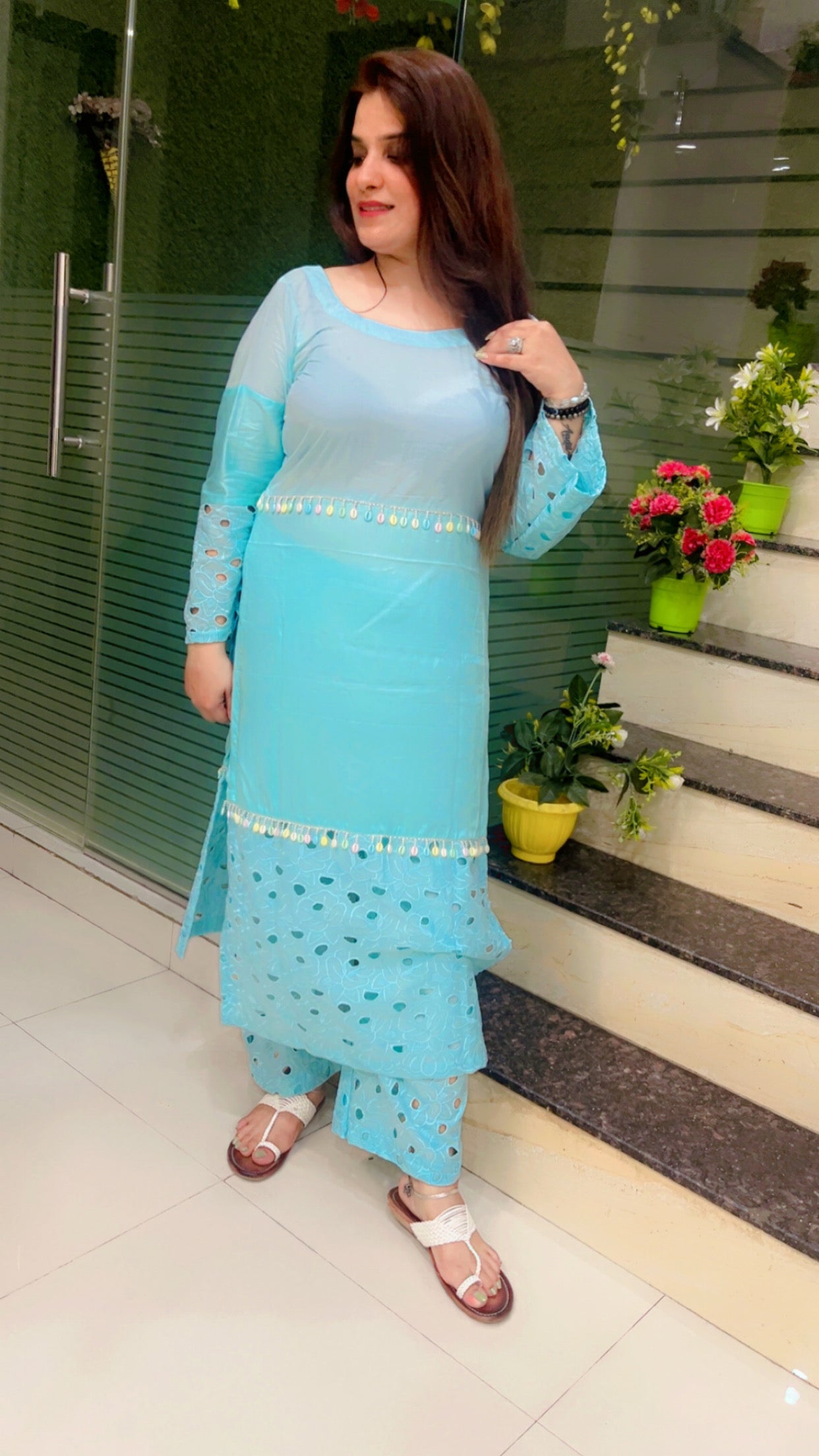 Cotton Designer Kurti Set