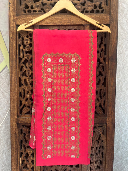 Dark Pink Unstitched Suit Material (US026)