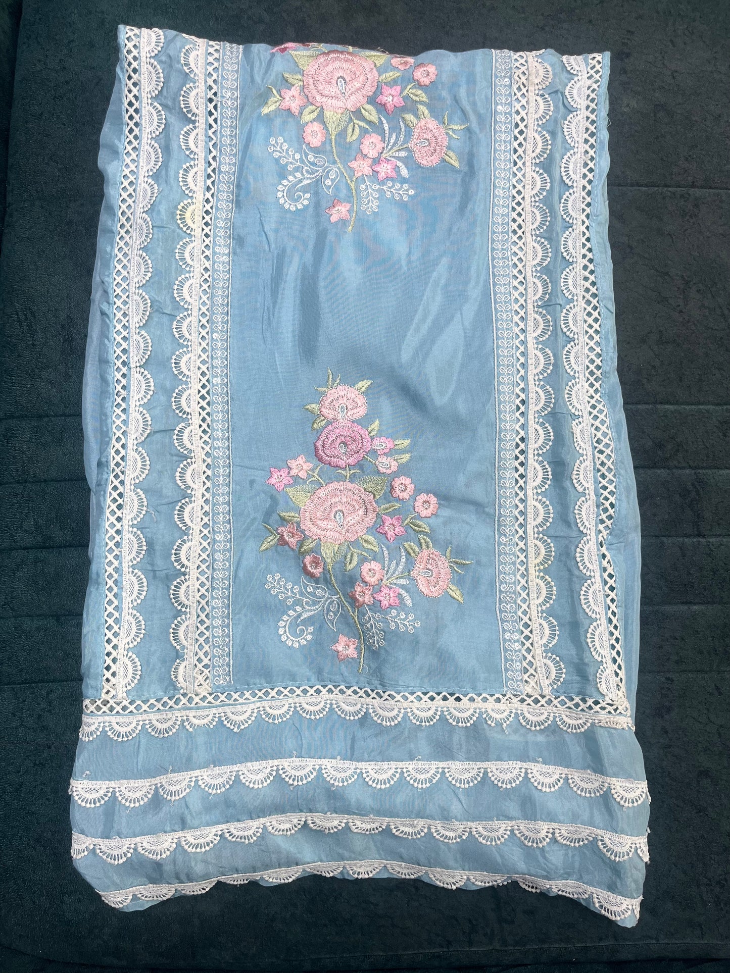 Sky Blue Unstitched Suit Material (US024)