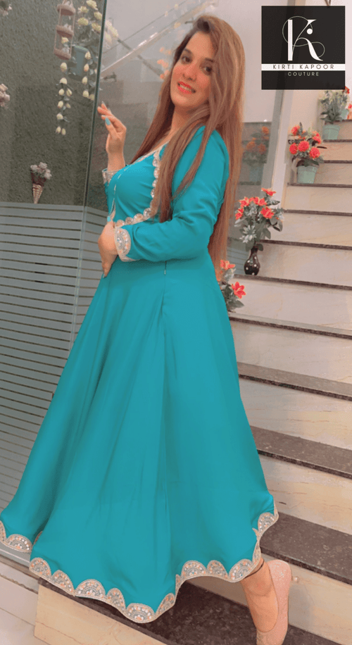 A - Line Designer Dress For Casual Parties - Kirti Kapoor Couture