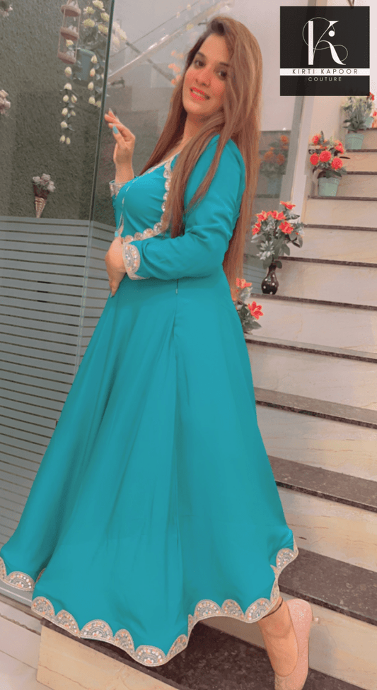 A - Line Designer Dress For Casual Parties - Kirti Kapoor Couture