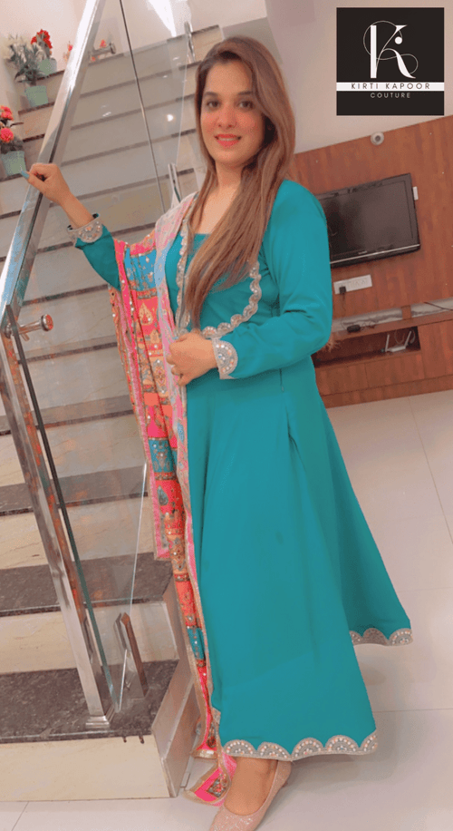A - Line Designer Dress For Casual Parties - Kirti Kapoor Couture