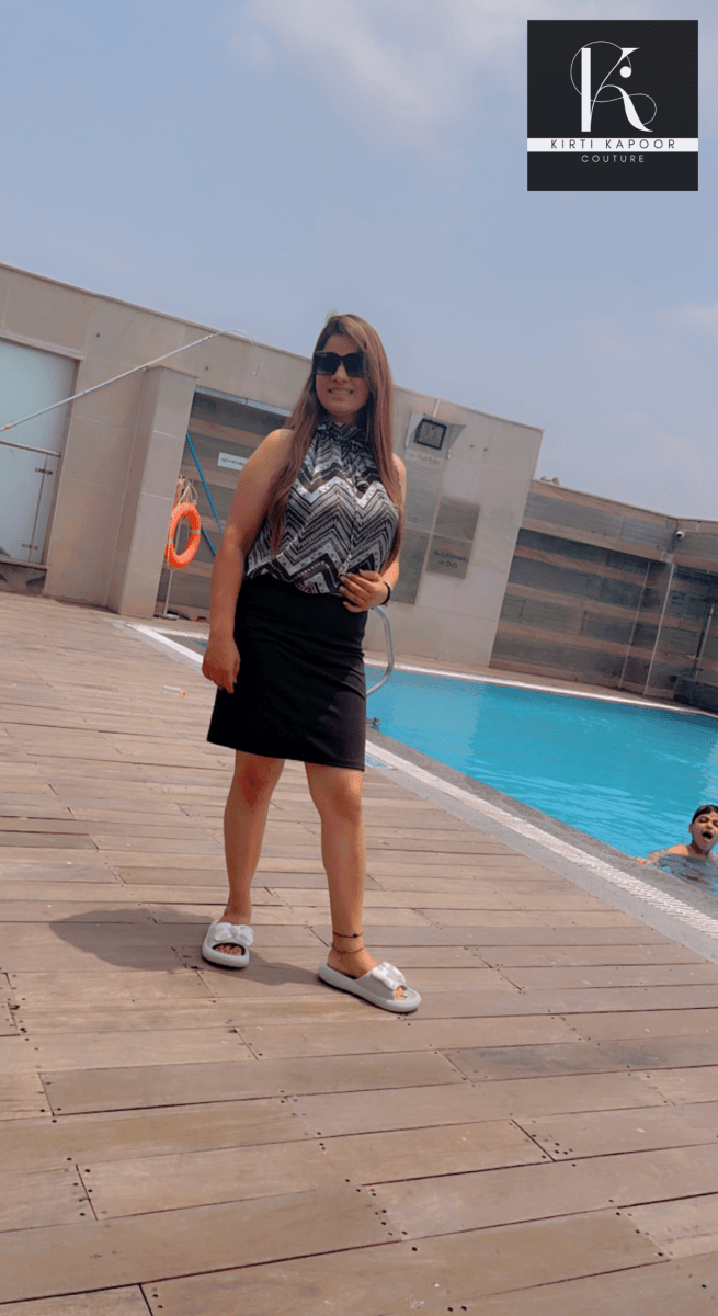 Black Skirt With Matching Top - Kirti Kapoor Couture