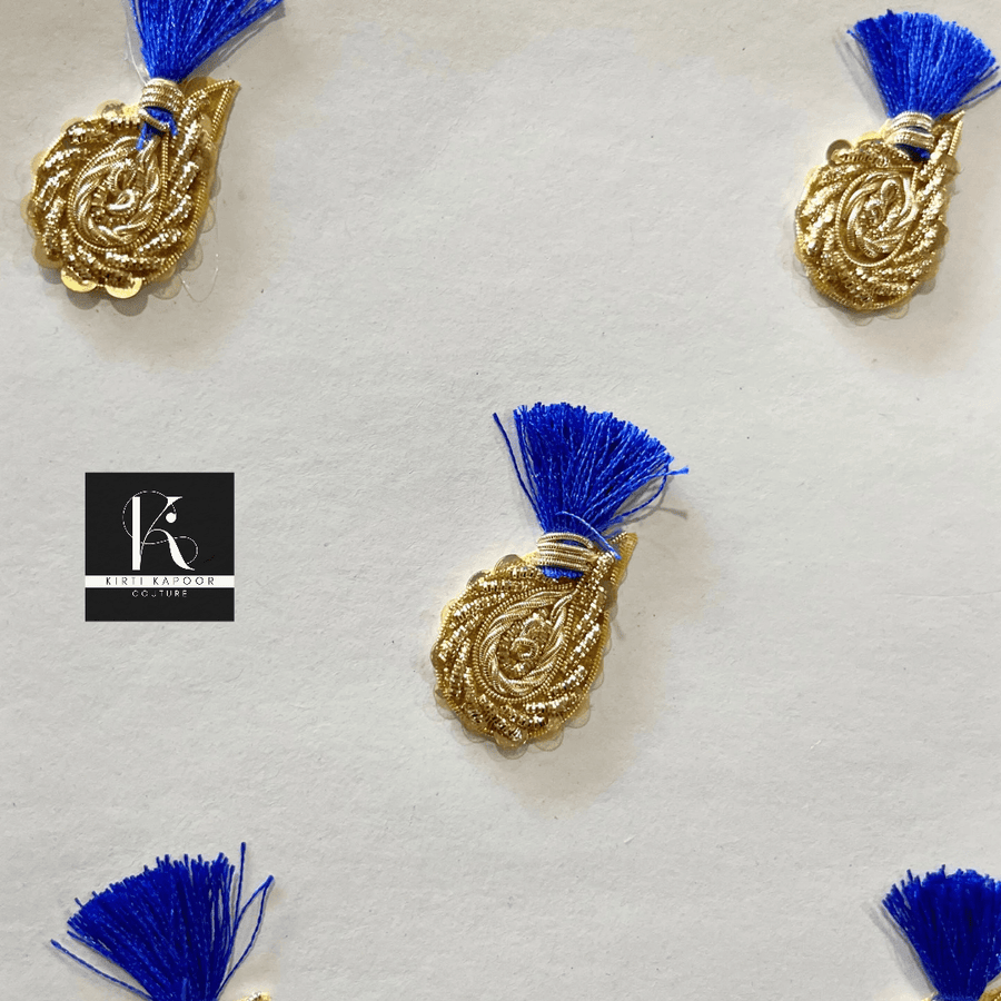 Beautiful Handmade Leaf Shape Thread Worked Patch (PH003)