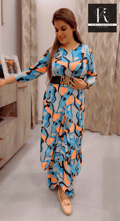 Blue - tiful Dress by Kirti Kapoor - Kirti Kapoor Couture