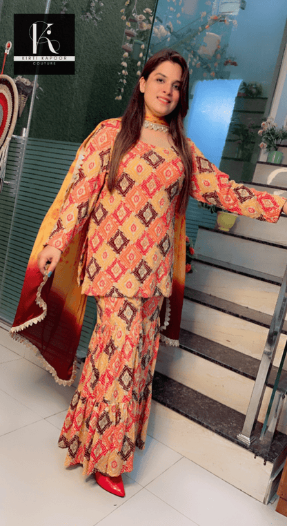 Boutique Fabric Sharara Suit for Festivals - Kirti Kapoor Couture