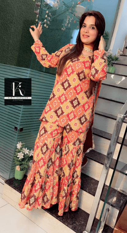 Boutique Fabric Sharara Suit for Festivals - Kirti Kapoor Couture