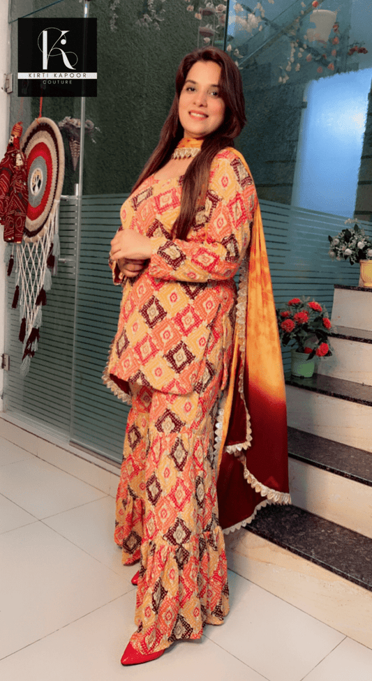 Boutique Fabric Sharara Suit for Festivals - Kirti Kapoor Couture