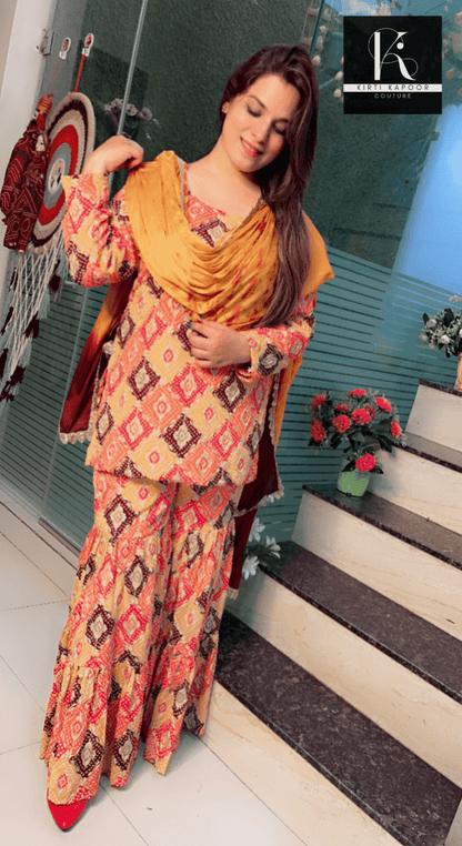 Boutique Fabric Sharara Suit for Festivals - Kirti Kapoor Couture