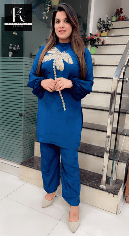Butterfly Embroidered Co - ord Set - Kirti Kapoor Couture