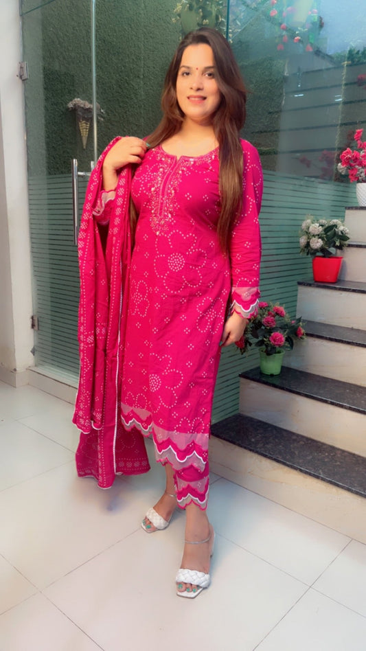 Cotton Designer Suit - Kirti Kapoor Couture
