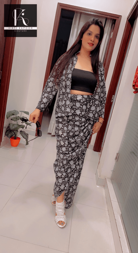 Cotton Drape Dress - Customisation Options Available - Kirti Kapoor Couture