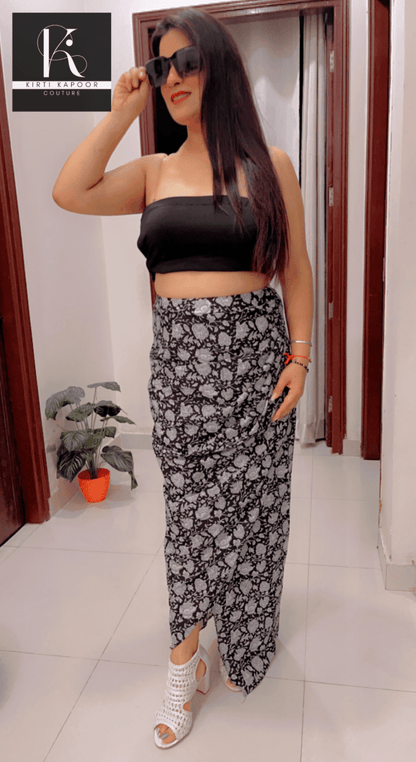 Cotton Drape Dress - Customisation Options Available - Kirti Kapoor Couture