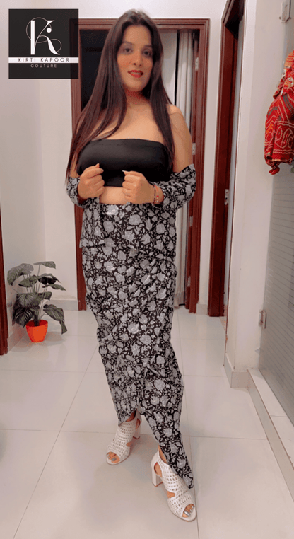 Cotton Drape Dress - Customisation Options Available - Kirti Kapoor Couture