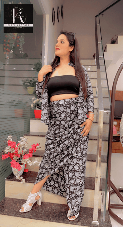 Cotton Drape Dress - Customisation Options Available - Kirti Kapoor Couture
