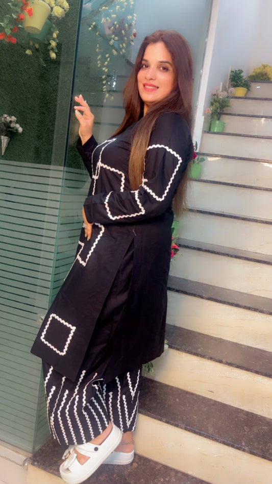 Cotton Heavy Designer Kurti Set - Kirti Kapoor Couture